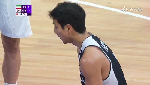 杭州亚运会篮球男子5-8名排位赛：伊朗vs韩国